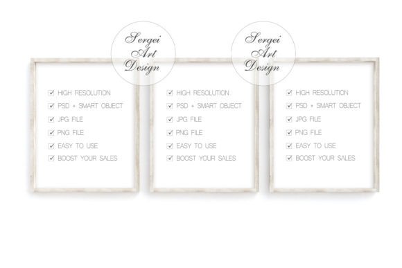 Download 8x10 Set of 3 Frame Mockup, PSD, PNG,JPG - Set of 3 frame mockup Collection