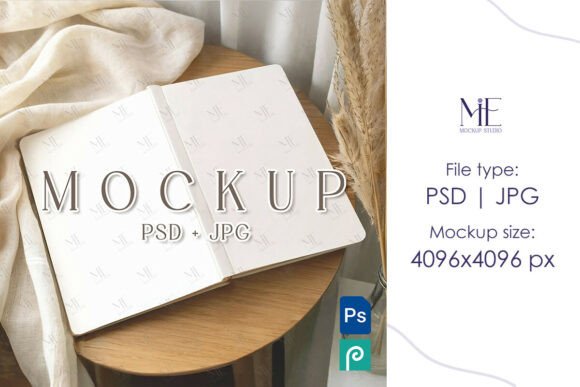 Download Open Journal Mockup PSD Front and Back - Mockup psd Collection