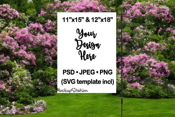 Download Garden Flag Mockup PSD File | Floral - Mockup psd Collection