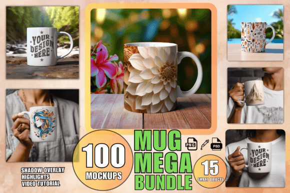 Download Mug Mockup Bundle PSD White Mug Mockups - Mockups Collection