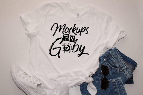 Download White T-shirt Mockups, Jeans Template, R - Mockups Collection