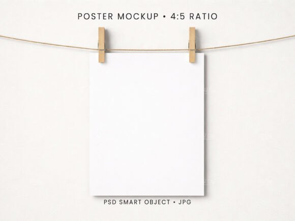 Download 4:5 Poster Mockup PSD JPG - Mockup psd Collection