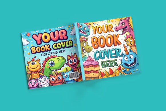 Download Square Book Full Cover Mockup PSD - Mockup psd Collection