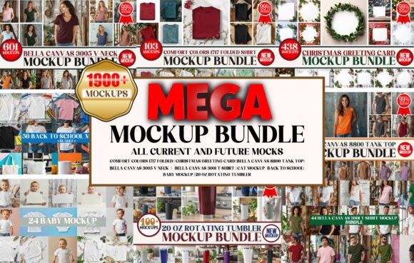 Download Mega Mockup Bundle 1900+ Mockups - Mockups Collection