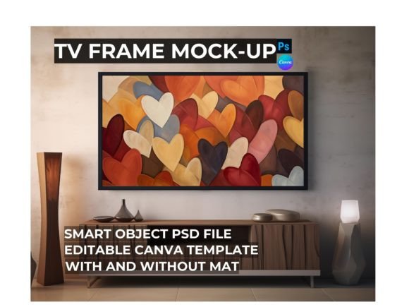 Download Frame TV Art Mockup | Interior Mockup - Art mockup Collection