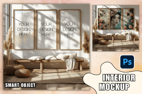 Download Set of 3 Frame Mockups PSD Frame Mockup - Mockups Collection