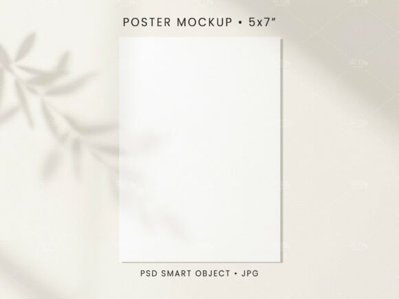 Download 5x7 Poster Mockup PSD JPG - Mockup psd Collection