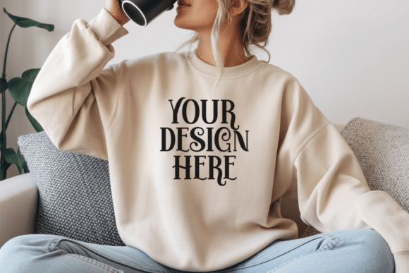 Download Gildan 18000 Sweatshirt Mockups - Mockups Collection