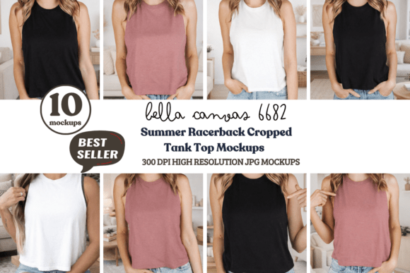 Download Bella Canvas 6682 Racerback Mockups - Mockups Collection