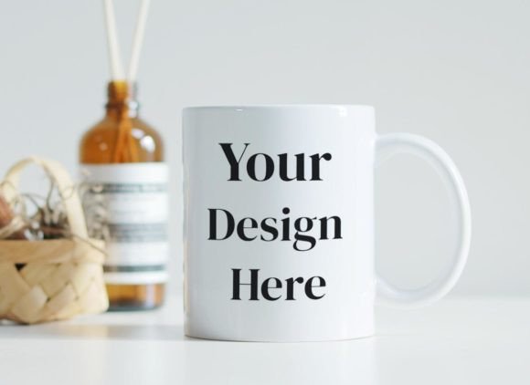 Download White Coffee Mug Mockup PSD Smart Object - Mockup psd Collection