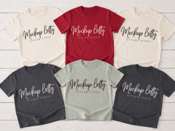 Download Comfort Colors C1717 Group Mockup - Group mockup Collection