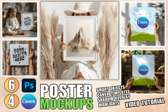 Download Canvas Mockup PSD Wall Art Mockup Canva - Art mockup Collection