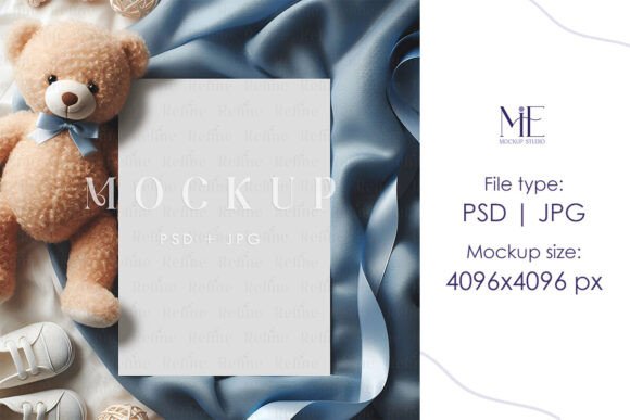 Download Baby Shower Invitation Card Mockup PSD - Mockup psd Collection