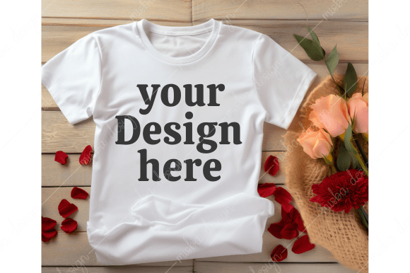 Download Valentines Day White T-shirt Mockups - Mockups Collection