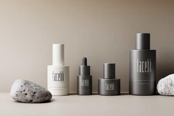 Download FaceBK - a Cosmetic Branding Mockup Kit - Branding mockup Collection