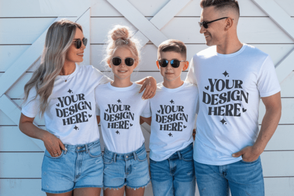 Download Family Group T-Shirt Mockups - Mockups Collection
