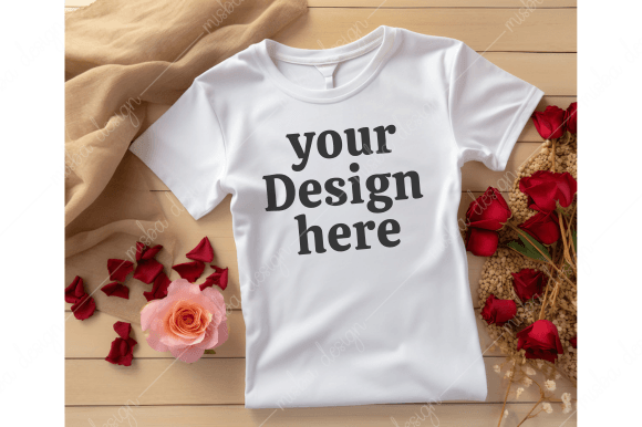 Download Valentines Day White T-shirt Mockups - Mockups Collection