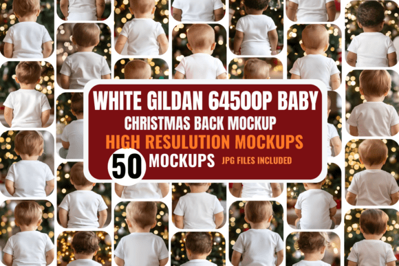 Download Gildan 64500P Baby Christmas Mockups - Mockups Collection