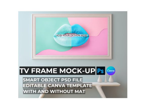 Download Frame TV Art Mockup | Modern Interior - Art mockup Collection