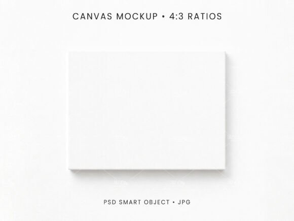 Download 4:3 Canvas Mockup PSD JPG - Mockup psd Collection