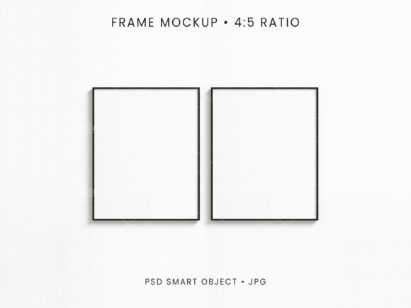 Download 4:5 Frame Mockup PSD JPG | Set of 2 - Mockup psd Collection