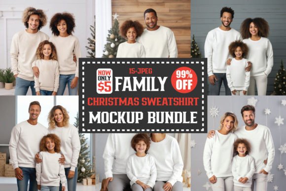 Download Christmas Family Mockups Bundle - Mockups Collection