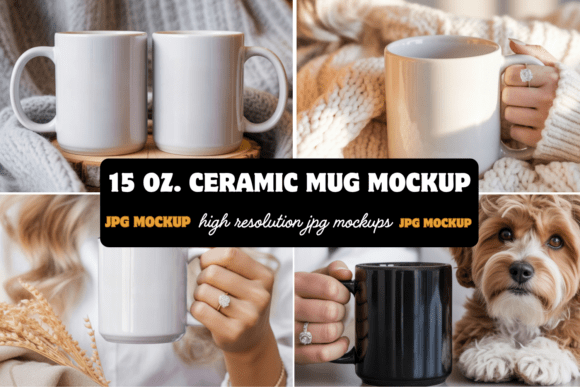 Download 15 Oz. Coffee Mug Mockups - Mockups Collection