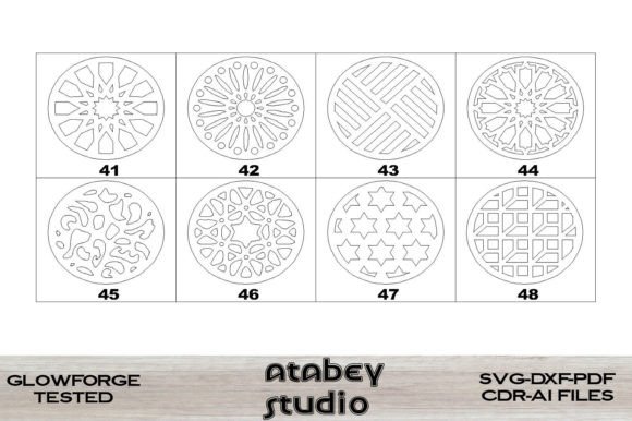 Download Coasters Laser Cut File Instant Download - File instant Collection