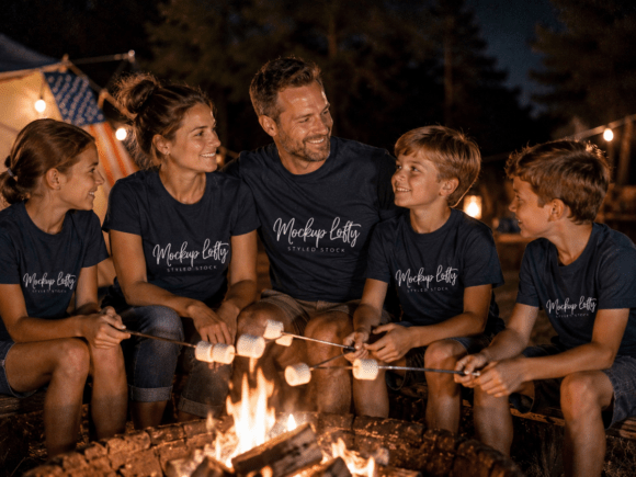 Download Family BC3001 4th of July Group Mockup - Group mockup Collection
