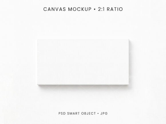 Download 2:1 Canvas Mockup PSD JPG - Mockup psd Collection
